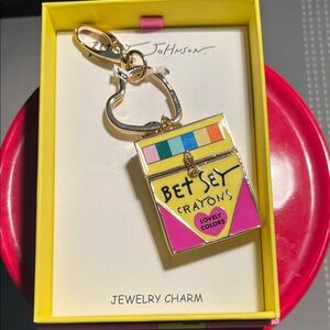 Betsey Johnson Colorful Crayon Box Charm
Key ring